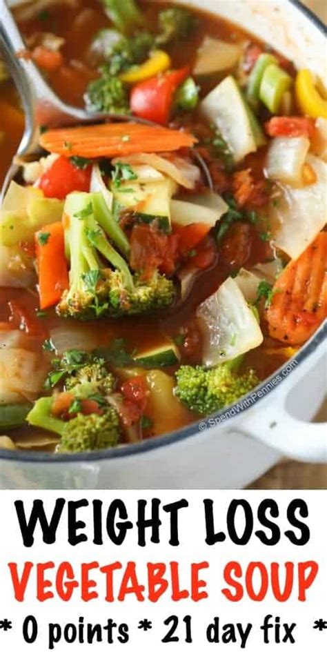 Weight Loss Vegetable Soup W Amazing Flavor Spend