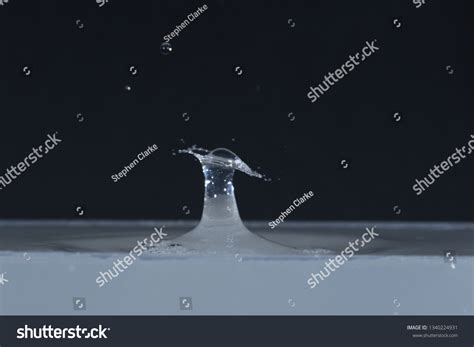 Water Drop Hitting Water Splash Art Stock Photo 1340224931 Shutterstock