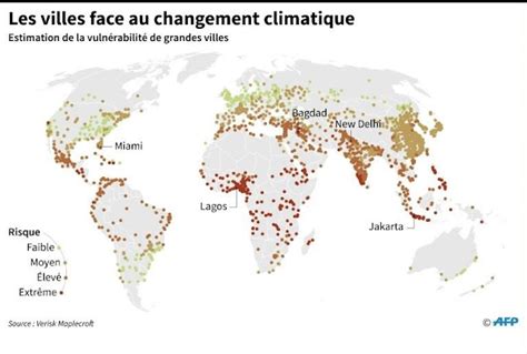 Cartographie Numérique Les Villes Face Au Changement Climatique Et à
