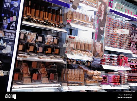 Cosmetic Shelf In A Beauty Shop Stock Photo Royalty Free Image