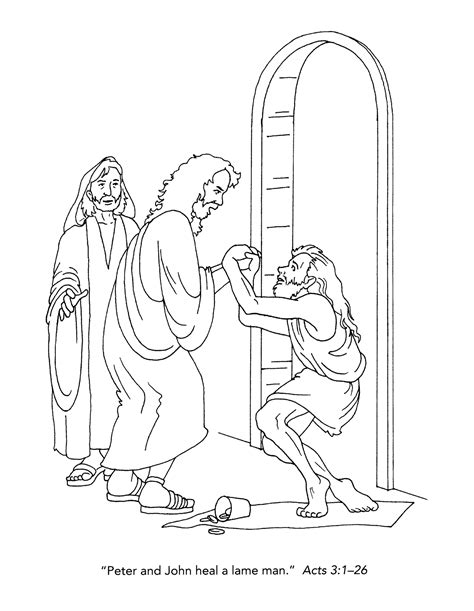 Jesus Heals The Officials Son Coloring Page