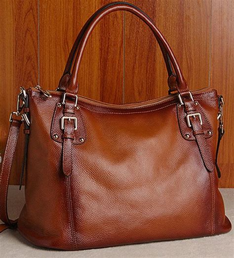 Women S Brown Real Leather Purse Genuine Leather By Guatiantian