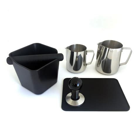 Espresso Coffee Barista Accessory Package Black Handle Espresso