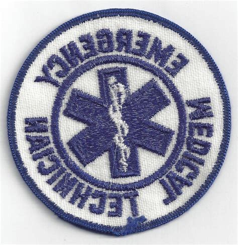 Emt Patch Emergency Medical Technician Embroidered Patch Collectible