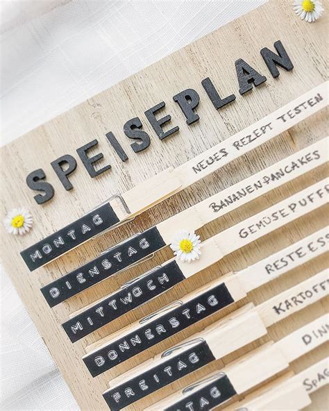 Einen speiseplan zu erstellen, hat viele vorteile. F R Ä U L E I N F L O R A - Vielleicht wird alles ...