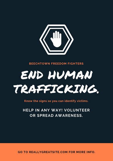 customize 84 human trafficking poster templates online canva