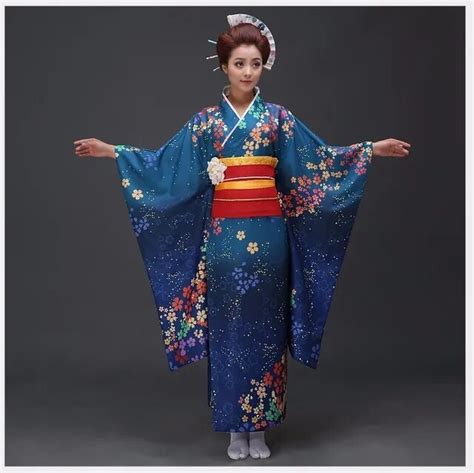 Top Quality Purple Japanese Style Women Kimono Traditional Yukata With Obi Vintage Evening Dress