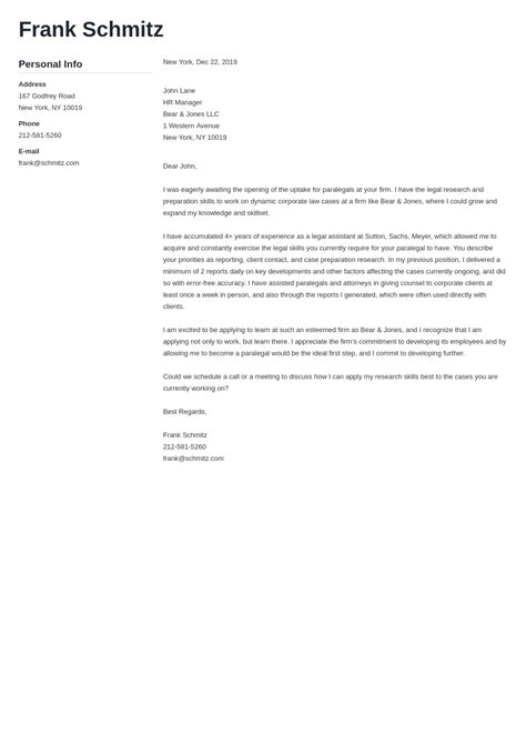 Legal Cover Letter—samples And Tips Also For No Experience