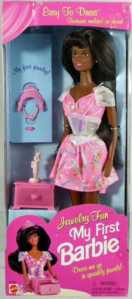 My First Black Barbie Jewelry Fun Doll 16006 New Nrfb 1996 Mattel Inc