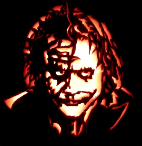 Joker Dark Heath Ledger Joker Jack O Lantern Carved By Me Flickr