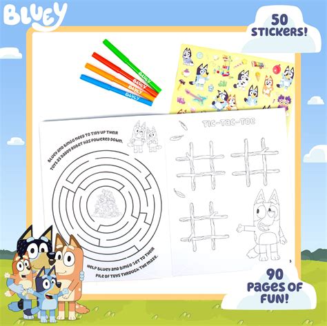 Buy Bluey Coloring And Activity Book Bluey Sticker Book Great For At