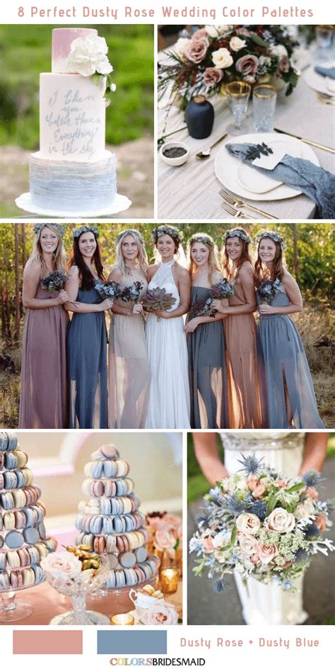 8 Perfect Dusty Rose Wedding Color Palettes For 2019 No 1 Dusty Rose