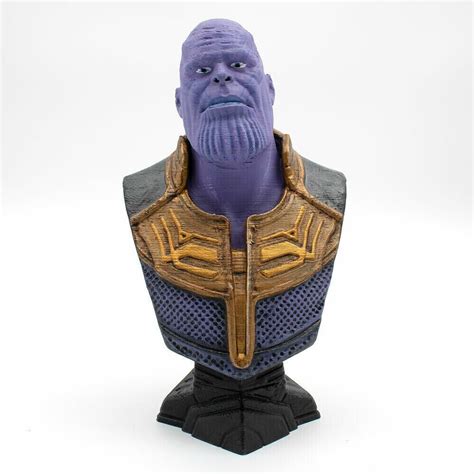 Thanos Bust Marvel 3d Print Pro Painted Marvel Figure Ebay