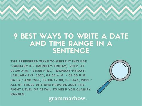 9 Best Ways To Write A Date And Time Range In A Sentence 2023