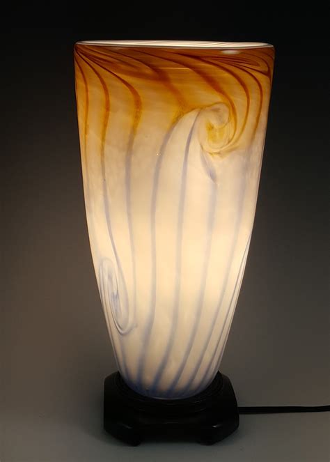 Tall Uplight By Mark Rosenbaum Art Glass Table Lamp Artful Home