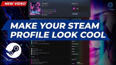 How To Make Your Steam Profile Look Cool Customize Steam Profile 2023