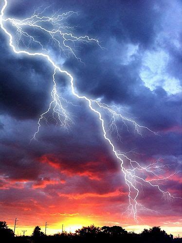 Lightning Sunset Photographie De Paysages Photos Paysage Arbres En