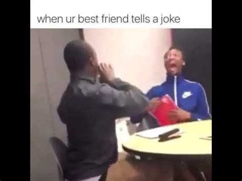 So they make their way to the bar and walk straight up to the bartender bartender, two glasses of your best punch please. the bartender replies in a stern voice, if you want some punch you're gonna have to get in line like everybody else. the friends turn and look around but there's no punch line… When your best friend tells a joke - YouTube