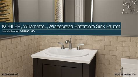 Use the extra holes to install handy soap and lotion dispensers for a tidy finish. Installation - Willamette Widespread Bathroom Sink Faucet ...