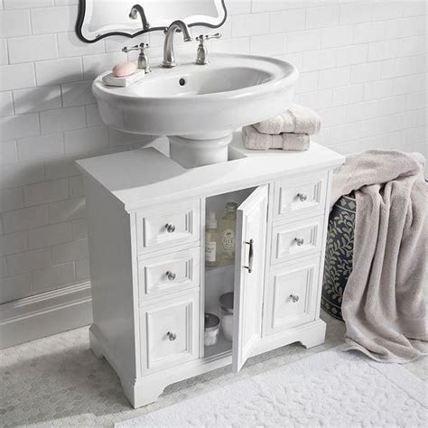Maximizing Space With A Pedestal Sink Storage Cabinet Home Storage
