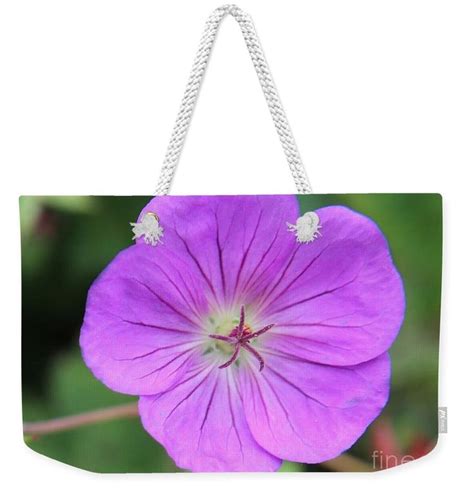 Up Close And Purple Weekender Tote Bag By Leslie Gatson Mudd