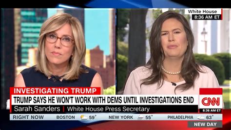 Cnns Alisyn Camerota Confronts Sarah Huckabee Sanders On Trumps