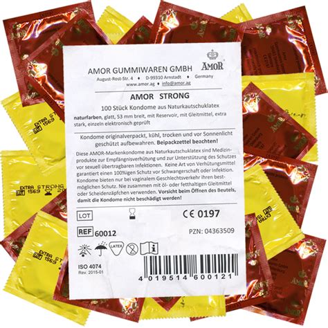 Amor Strong 100 Extra Starke Kondome Für Sicheren Analverkehr Aus Der Kondomotheke® Kondome