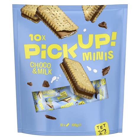 Buy Bahlsen Pick Up Minis Choco And Milk Biscuits Crunchy Butter Biscuits With Milk Chocolate