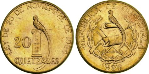 Historia De La Moneda De 20 Quetzales En Guatemala Aprende