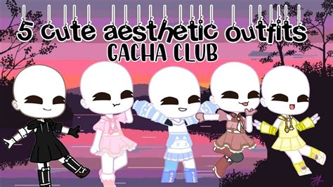 Cute Aesthetic Outfits Gacha Club By Pinky Pie Youtube