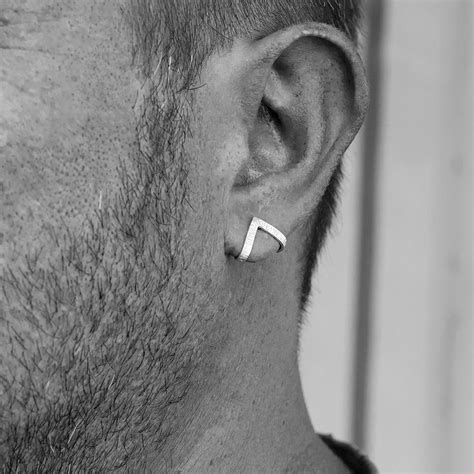 Men S Earrings Stud Earrings For Men Gift For Men Sterling Silver