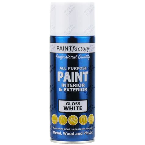 White Gloss Spray Paint All Purpose 400ml Sprayster