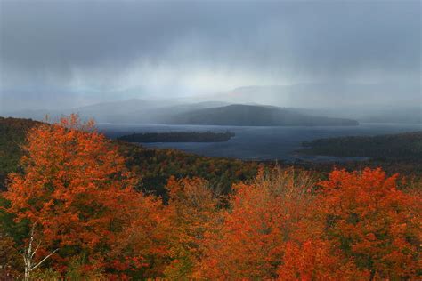 Autumn Storm Over Rangeley Lake Photograph By John Burk Fine Art America