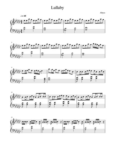 Cancion de cuna Sheet music for Piano | Download free in PDF or MIDI