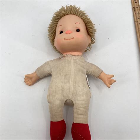 1980s Komfy Kids Astra Trading Yarn Hair Boy Plush Toy 15 Ice Cream