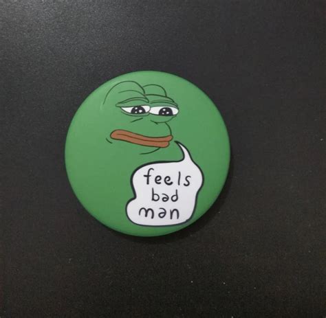 Newest Sad Pepe Frog Pins Badges For The Clothing Jacket Garment