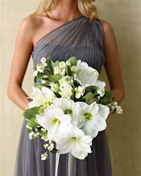 White Wedding Bouquets Martha Stewart Weddings Flowers