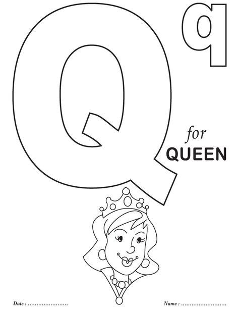 printables alphabet q coloring sheets free  Lettering alphabet