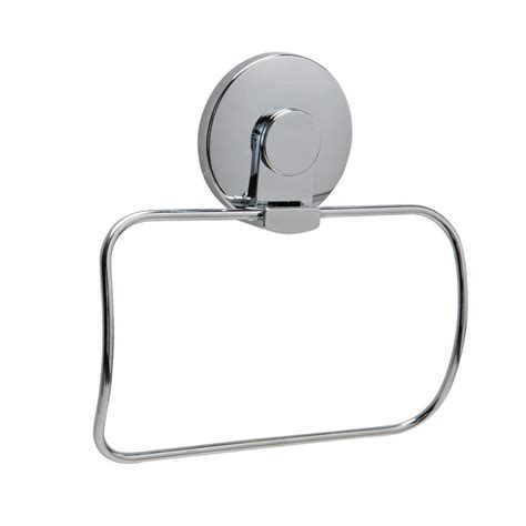 Bath Bliss Gel Suction Towel Ring Holder In Chrome 26756 Chr The Home
