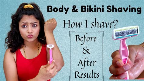 Body shaving ಮಡದ ಹಗ How I shave my body Right method of shaving