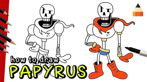 How To Draw Papyrus From Undertale Step By Step Drawing Guide By