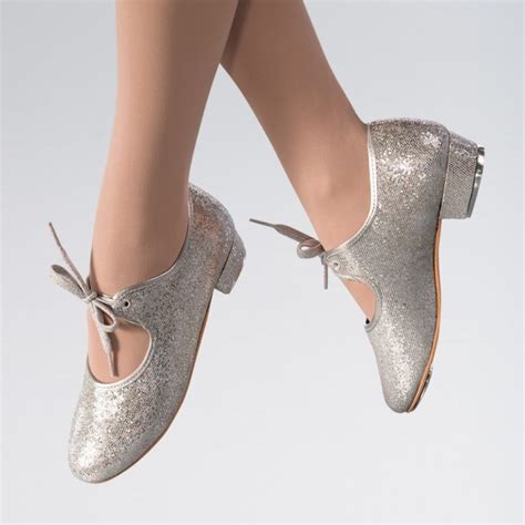 Silver Hologram Tap Shoes Tot Bop