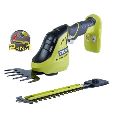ryobi one 18v compact hedger and shearer skin only bunnings warehouse