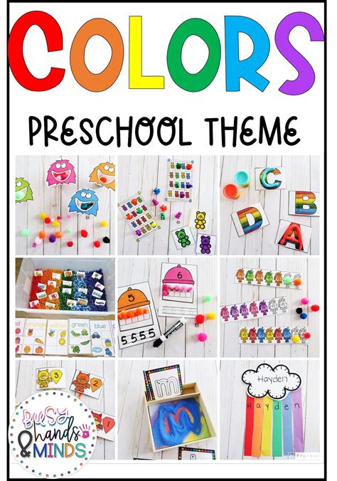 Colors Preschool Pack Busy Hands And Minds