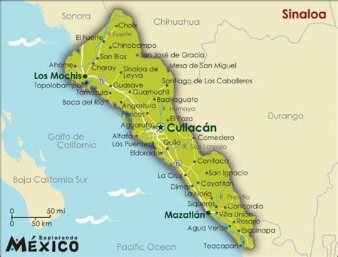 Sinaloa Mexico Mazatlan Mexico Map Gulf Of Mexico Mexico City States