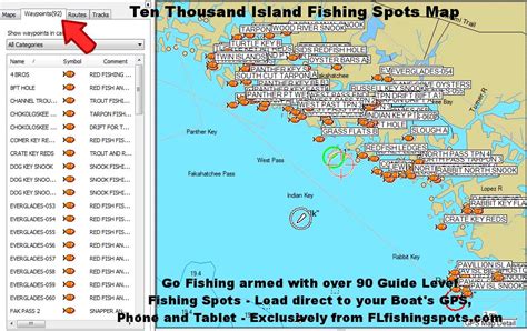Ten Thousand Islands Fishing Map Florida Fishing Maps For Gps