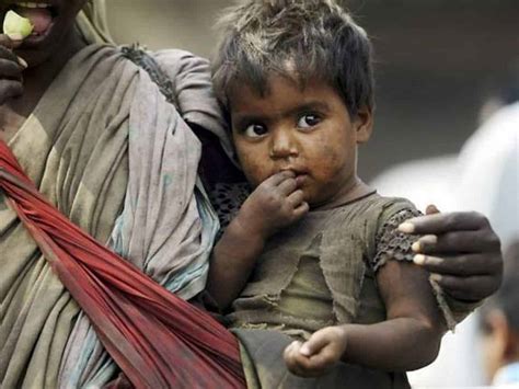 Indian Poor Children Begging