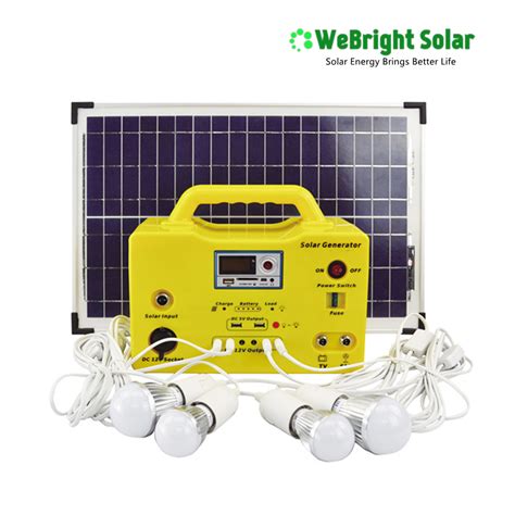 30w Solar Lighting Kit Home Light With Lithium Battery Webright Solar