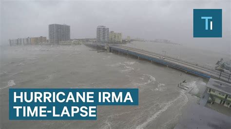 This Time Lapse Shows Hurricane Irma Slamming Miami Beach Youtube