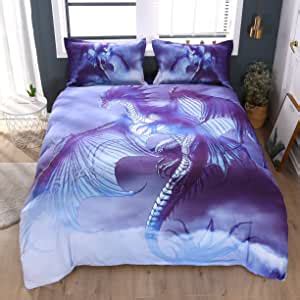 Wayfair.com has been visited by 1m+ users in the past month Amazon.com: Beddinginn Flying Dragon Bedding Queen 3D Mythical Dragon Print 4 Piece Bed Set with ...